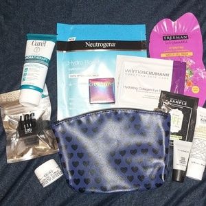 Ipsy bag w/ 10 beauty samples MAC, Curel